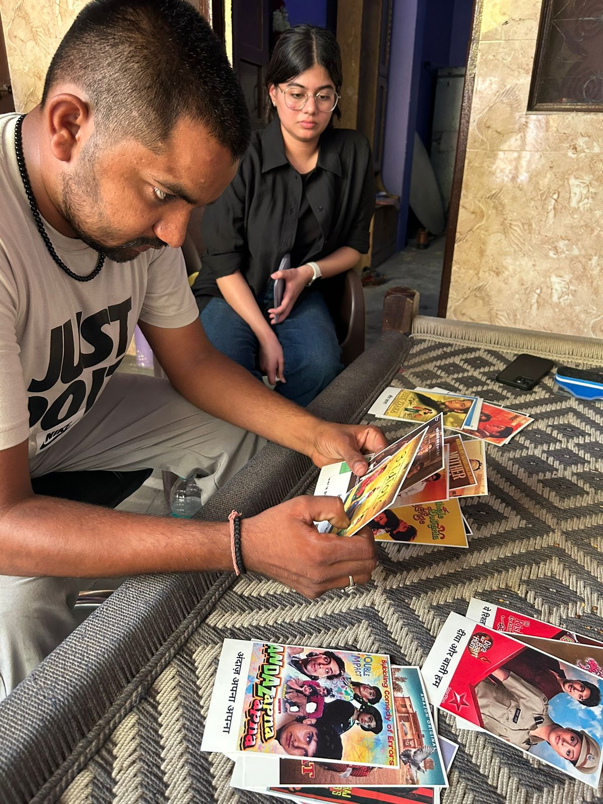Field research, card sorting